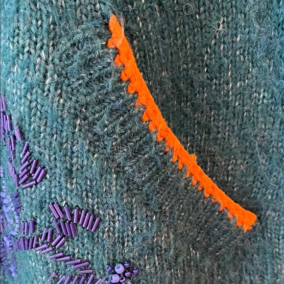 Sundance Teal Cardigan with beading - Picture 4 of 10